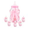 Baby Candy Bottles, 30Pcs Mini Baby Bottles Cute Baby Feeding Bottle Baby Shower Bottles with Ribbon and Bear, Candy Box for Favours, Sweets, Gifts for Birthday/Party Favors (Red) view 1