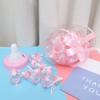 Baby Candy Bottles, 30Pcs Mini Baby Bottles Cute Baby Feeding Bottle Baby Shower Bottles with Ribbon and Bear, Candy Box for Favours, Sweets, Gifts for Birthday/Party Favors (Red) view 2