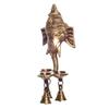 Wgloryind Brass Ganesha Wall Hanging Deepak with Bells view 2