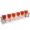 D&Z 6 Shot Glasses in Assembled Acrylic Tray, 1 oz Crystal Tasting Cup for Spirits, Beers and Wines, Novel and Easy-to-Use Tool Make Your Party Attractive, Right Helper and Decoration for Family Bar view 1