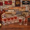 D&Z 6 Shot Glasses in Assembled Acrylic Tray, 1 oz Crystal Tasting Cup for Spirits, Beers and Wines, Novel and Easy-to-Use Tool Make Your Party Attractive, Right Helper and Decoration for Family Bar view 2