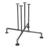 PIPE DECOR Industrial Kitchen Dining Table Base, 3/4 Inch Pipe, 30 Inch Height Rustic Metal Frame for Home Office, Basement, Study - Blackjack Design view 1