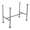 PIPE DECOR Industrial Kitchen Dining Table Base, 3/4 Inch Pipe, 30 Inch Height Rustic Metal Frame for Home Office, Basement, Study - Poker Design view 1