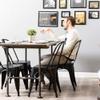 PIPE DECOR Industrial Kitchen Dining Table Base, 3/4 Inch Pipe, 30 Inch Height Rustic Metal Frame for Home Office, Basement, Study - Poker Design view 2