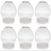 Creative Hobbies Pack of 6 (100mm) 4 Inch DIY Snow Globe Water Globe - Clear Plastic with Screw Off Cap | Perfect for DIY Crafts and Customization view 1