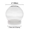 Creative Hobbies Pack of 6 (100mm) 4 Inch DIY Snow Globe Water Globe - Clear Plastic with Screw Off Cap | Perfect for DIY Crafts and Customization view 4