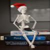 hBARSCI Dead Elf in The Lab - 17" Miniature Skeleton, Santa Hat & Christmas Coal for Scientist, Tech, Manager Teacher view 3