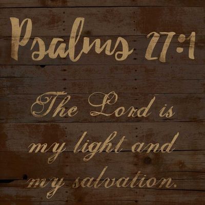 Posterazzi PDXSLBSQ253BLARGE Psalms 27-1 Photo Print, 24 x 24, Multi