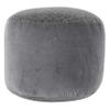 Decor Therapy Velvet Pouf, Grey view 1