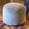 Decor Therapy Velvet Pouf, Grey view 3