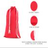 Eco Green Textiles (12 x 16 inches)  Red Cotton Reusable Produce Muslin Bags  Multipurpose Drawstring Storage Pouch for Everyday Use (Pack of 25) view 2
