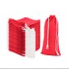 Eco Green Textiles (12 x 16 inches)  Red Cotton Reusable Produce Muslin Bags  Multipurpose Drawstring Storage Pouch for Everyday Use (Pack of 25) view 3