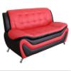 AYCP Contemporary Living Room Sofa Couch Furniture Set with Sofa, Loveseat and Chair|Faux Leather Upholstery|High Density Memory Foam Pillow Top Seats (3-Piece Sets, Red) view 4