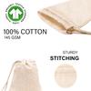 Eco Green Textiles (18 x 20 inches)  Natural Cotton Reusable Produce Muslin Bags  Multipurpose Drawstring Storage Pouch for Everyday Use (Pack of 25) view 2
