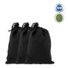 Eco Green Textiles (12 x 16 inches)  Black Cotton Reusable Produce Muslin Bags  Multipurpose Drawstring Storage Pouch for Everyday Use (Pack of 25) view 2