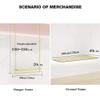 Clothing Store Display Rack Ceiling Hanger, Women's Clothing Store Windows Shelves Hanging Clothes Bar Display Hangers, Metal Retail Clothing Garment Racks Display Rod view 2