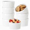12 OZ Ramekin Bowls,WERTIOO 8 PCS Ramekins for for Baking and Cooking, Oven Safe Sleek Porcelain Ramikins for Pudding, Creme Brulee, Custard Cups view 1