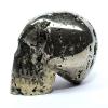 355g Pyrite Cluster Carved into Skull Natural Sparkling Druzy Crystal Geode Polished Mineral Collectible Gemstone Decor Specimen - Peru view 1