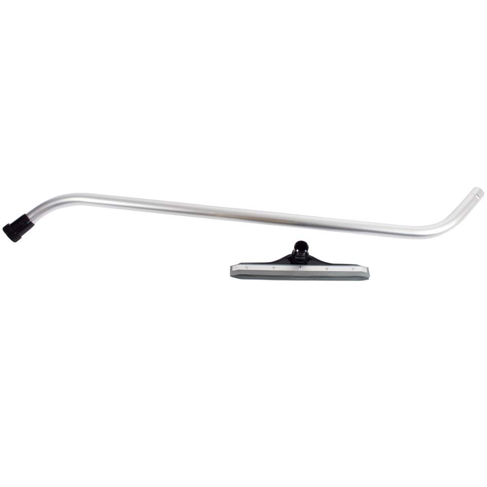Cen-Tec Systems 94896 Wet/Dry Squeegee Vacuum Attachment with 1-Piece S-Wand, Aluminum