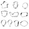 Circus Birthday Cookie Cutter 10 Pc Set - Tent, Ringmaster, Ball, Lion Face, Elephant Face, Ticket Plaque, Ferris Wheel, Ice Cream Cone, Popcorn, Fancy Plaque Cookie Cutters from Tin Plated Steel view 3
