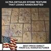 Concrete Stamps Mats Decorative Concrete Ashlar Slate Stone Mat 24" x24 Durable Polyurethane, Rigid Form for Driveways and Patios Made in USA (SM 3005/2) view 2