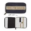 Mona B. Tools for Success Upcycled Canvas Tech Organizer Bag with Vegan Leather Trim M-5483 view 2
