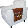5 Pockets TV Remote Control Holder Couch Sofa Tray Armrest Organiser Oxford Chair Couch Caddy Sofa Armrest Bag Bedside Storage Hanging Organiser for Magazine Books Snack Mobile DVD Cellphone (PU-A) view 3