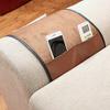 5 Pockets TV Remote Control Holder Couch Sofa Tray Armrest Organiser Oxford Chair Couch Caddy Sofa Armrest Bag Bedside Storage Hanging Organiser for Magazine Books Snack Mobile DVD Cellphone (PU-A) view 4