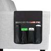 5 Pockets TV Remote Control Holder Couch Sofa Tray Armrest Organiser Oxford Chair Couch Caddy Sofa Armrest Bag Bedside Storage Hanging Organiser for Magazine Books Snack Mobile DVD Cellphone (PU-B) view 2