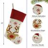 WEWILL Set of 7, 18'' Personalized Christmas Stockings with Embroidery Technology Xmas Customized Stockings for Family Kids view 2