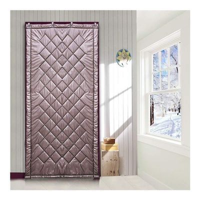 Thermal Insulated Door Curtain Perforated Soundproof Door Heavy/Waterproof/Windproof Winter Warm with Hook and Accessories Porch Entrance Cover, 38 Sizes Lsxiao