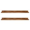 AZSKY Rustic Wood Floating Shelves for Nursery Books Long Wall Bookshelf Photo Picture Ledge Shelf with Lip Wall Shelf for Kids Bedroom Bathroom Living Room Office Frames 36 Inches Set of 2 view 1