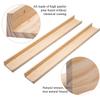 AZSKY Picture Ledge Long Floating Wall Shelf 48 Inch Photo Ledge Display Floating Shelves Wall Mounted Shelves Home Decor Nursery Bookshelf Natural Wood Set of 2 view 3