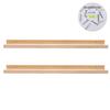 AZSKY Picture Ledge Long Floating Wall Shelf 48 Inch Photo Ledge Display Floating Shelves Wall Mounted Shelves Home Decor Nursery Bookshelf Natural Wood Set of 2 view 4