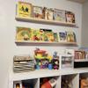 AZSKY Natural Wood Floating Shelves-Wall Mounted Picture Shelf Photo Ledge for Frames & Albums Display-24 Inch Nursery Book Shelf Vinyl Record Shelf for Bedroom, Bathroom, Living Room, Kitchen Decor view 2
