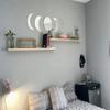AZSKY Natural Wood Floating Shelves-Wall Mounted Picture Shelf Photo Ledge for Frames & Albums Display-24 Inch Nursery Book Shelf Vinyl Record Shelf for Bedroom, Bathroom, Living Room, Kitchen Decor view 4