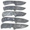 Damascus Steel Blank Blade Custom Handmade 8" to 10" Damascus Skinner Knife Blank Blades Lot of 5 pieces for knife making view 1