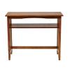 36-inch Foyer Table Brown Traditional Rectangle Wood Ash Finish Includes Hardware Shelf view 3