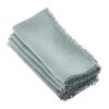 Blue Grey Pom Pom Design Napkin - 20" Square, 4 Ct. view 1
