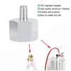 AUNMAS 3/8" to CGA320 CO2 Regulator Adapter, Aluminum Converter Fitting for Homebrew Beer, Kegging Systems, Leak Proof Gas Cylinder Connector Home Brewing Accessories view 3