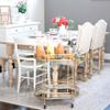 Contemporary Modern Metal 2 Tiered Mirror Tray Bar Cart, Metal Cart, Office, Kitchen, Dining Room, Gold view 3