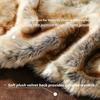 BATTILO HOME Large Brown Faux Fur Throw Blanket for Bed, Fall Fur Blanket and Throws, 60 x 80 Inches Super Soft Fuzzy Thick Warm Blankets for Couch, Reversible to Plush Velvet view 4