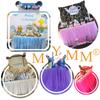 MYMM 9FT(108 * 31 in) Blue Tulle Tutu Table Skirt, Wedding Bridesmaid, Baby Party Skirt, Rectangle Or Round Decorative Table Decoration, Fashion Deluxe Romantic Birthday Party Shower(Wave) view 4