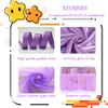 MYMM 3FT(36 * 31 in) Purple Tulle Tutu Table Skirt, Wedding Bridesmaid, Baby Party Skirt, Rectangle Or Round Decorative Table Decoration, Fashion Deluxe Romantic Birthday Party Shower(Wave) view 3