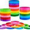 Gejoy 60 Pcs Jesus Loves You Silicone Bracelets Bulk Colorful Christian Bible Verse Bracelets Religious Rubber Wristbands Christian Gifts for Church Thanksgiving Christmas Party Gift Favors view 1