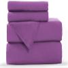 Bedding Castle, 800 Thread Count Luxury Egyptian Cotton 4pc Sheet Set - Stain Wrinkle Fade Resistant, 11 inch Deep Pocket Bedding Set (Full, Purple) view 2