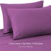 Bedding Castle, 800 Thread Count Luxury Egyptian Cotton 4pc Sheet Set - Stain Wrinkle Fade Resistant, 11 inch Deep Pocket Bedding Set (Full, Purple) view 3