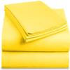 Bedding Castle, 800 Thread Count Luxury Egyptian Cotton 4pc Sheet Set - Stain Wrinkle Fade Resistant, 11 inch Deep Pocket Bedding Set (Full XL, Yellow) view 1