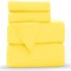 Bedding Castle, 800 Thread Count Luxury Egyptian Cotton 4pc Sheet Set - Stain Wrinkle Fade Resistant, 11 inch Deep Pocket Bedding Set (Full XL, Yellow) view 2