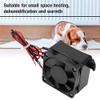 Mini Air Heater, Small Space Heater, 110V Portable Fan Heater with Thermistor Temperature Control for Home, Office, Car or RV (12V/250W) view 3